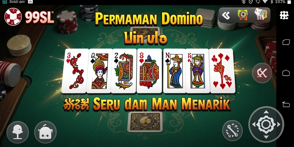 Tangkapan layar 99SL yang menunjukkan gameplay seru Domino.