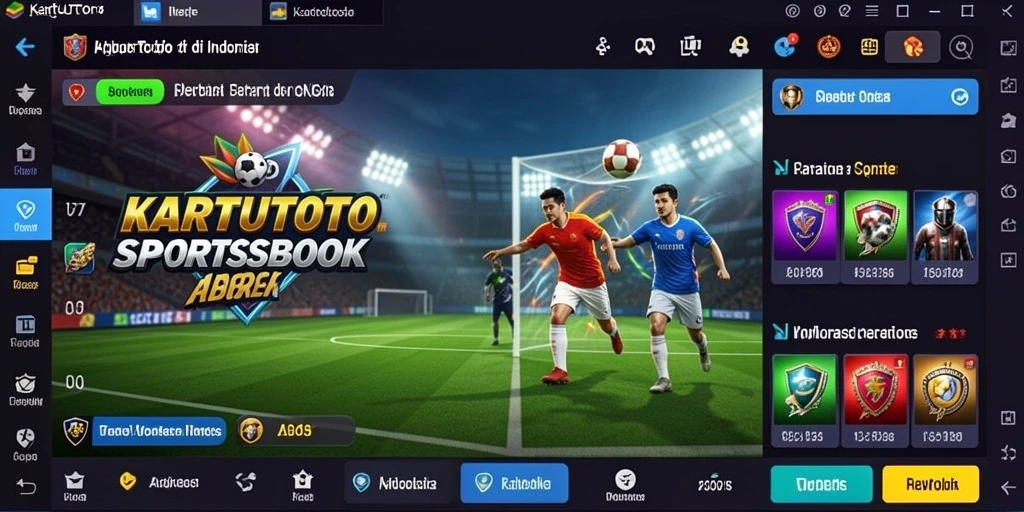 Tampilan gameplay Sportsbook yang menarik di KARTUTOTO.