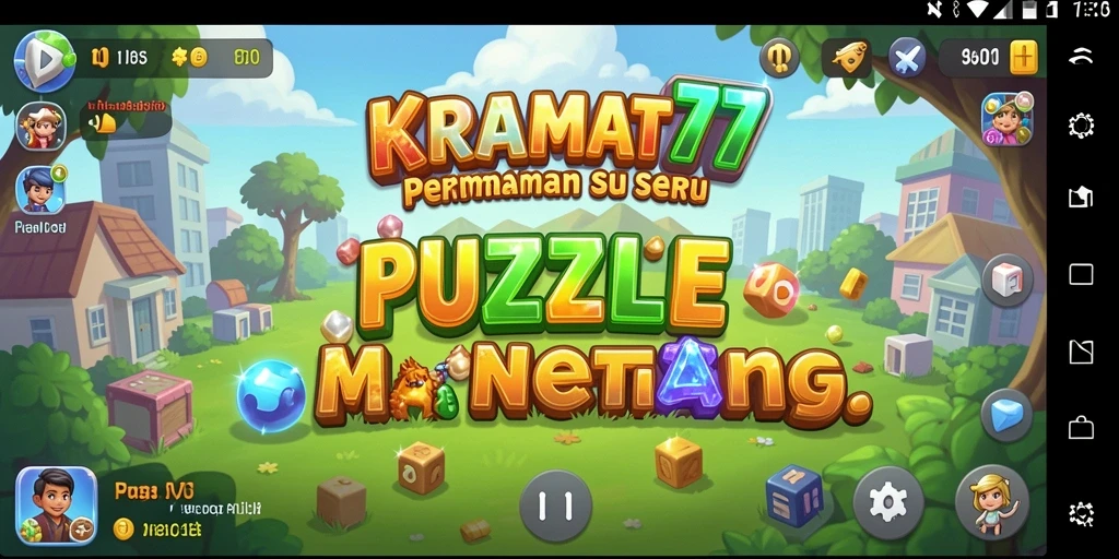 Screenshot KRAMAT77 menunjukkan gameplay menantang dengan teka-teki menarik.
