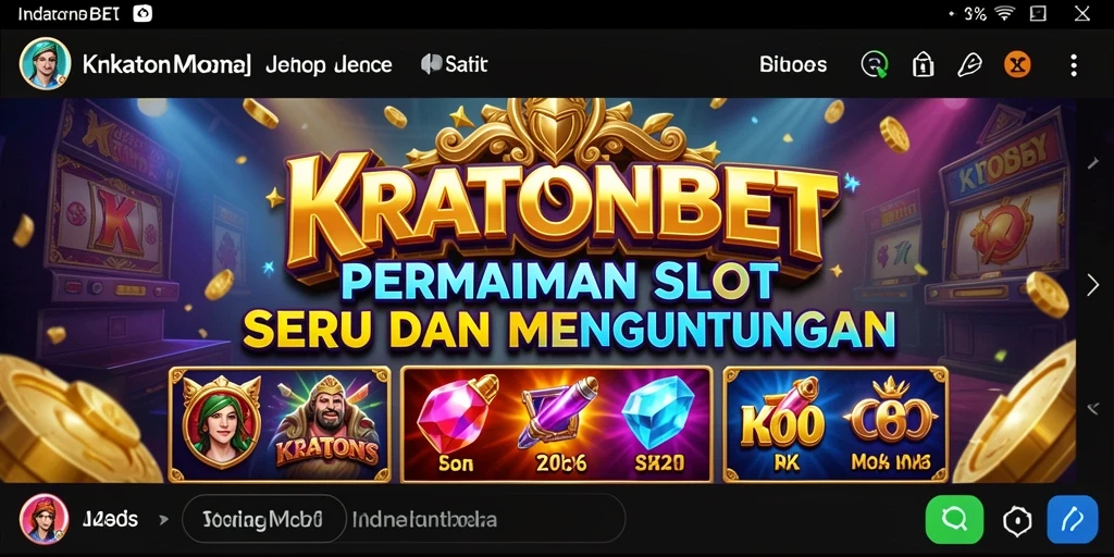 Tampilan menarik dari gameplay Slot KRATONBET yang mengasyikkan.