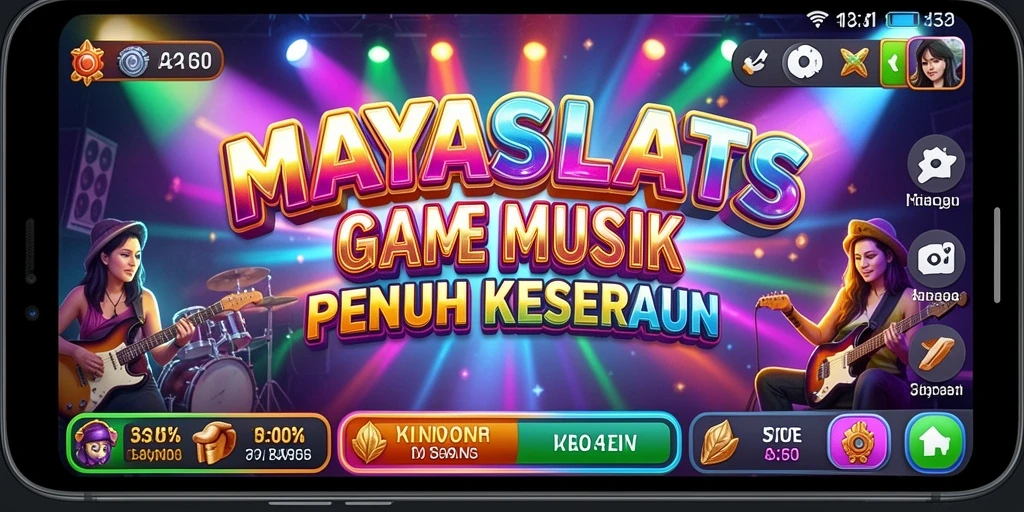 Tampilan gameplay <strong>MAYASLOTS</strong> yang seru dengan musik yang menggugah semangat.