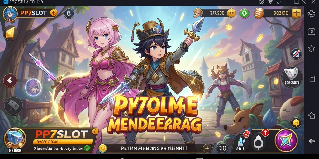 Tampilan gameplay PP7SLOT dengan karakter Anime yang menawan.