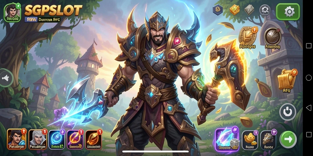 Tangkapan layar gameplay SGPSLOT yang menampilkan aksi seru dalam RPG.