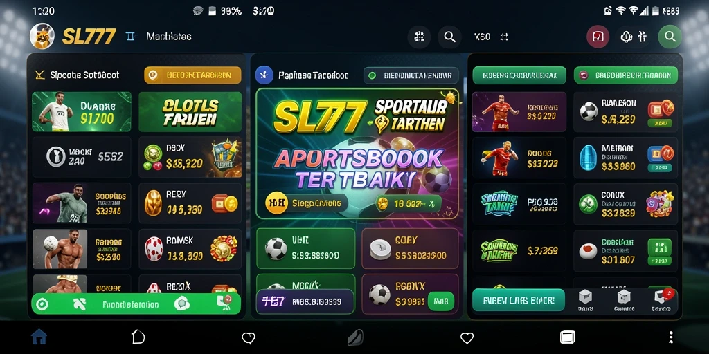 Tampilan menarik dari gameplay Sportsbook di SL777.